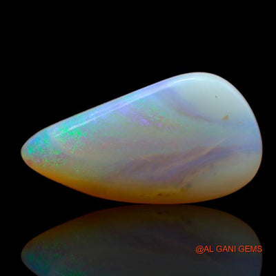 Natural Fire Opal Gemstone 7.15 Cts Loose Fancy Cabochon From Australia 21x11x4 mm A-978