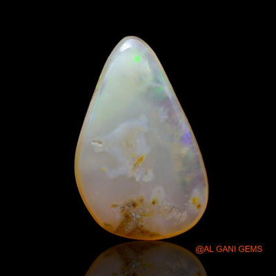 Natural Fire Opal Gemstone 4.65 Cts Loose Pear Cabochon From Australia 17x10x4 mm A-979