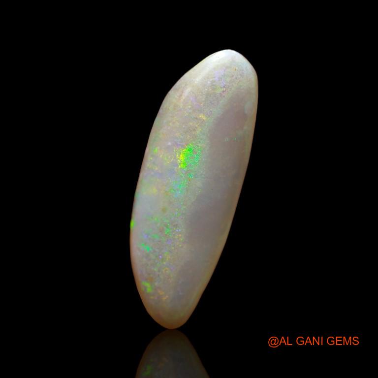 6.00 Cts Natural Australian Fire Opal Loose Gemstone Fancy Cabochon 25x8x4 mm A-981