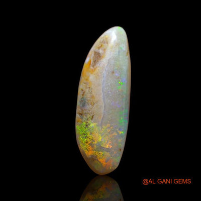 6.00 Cts Natural Australian Fire Opal Loose Gemstone Fancy Cabochon 25x8x4 mm A-981