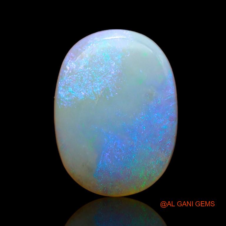7.35 Cts Natural Australian Fire Opal Loose Gemstone Oval Cabochon 16x12x5 mm A-982