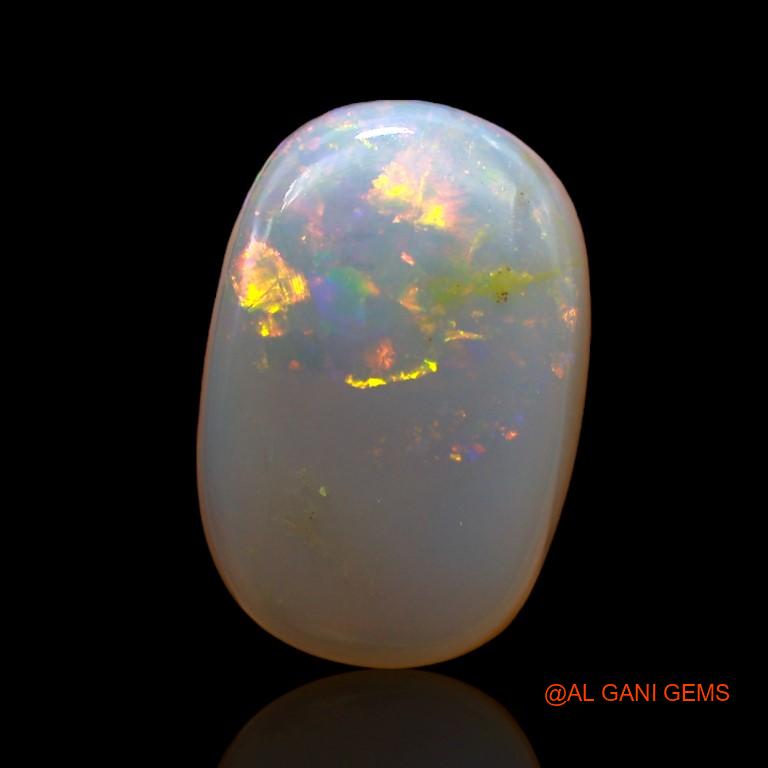 Natural Fire Opal Gemstone 7.00 Cts Loose Oval Cabochon From Australia 16x10x5 mm A-984