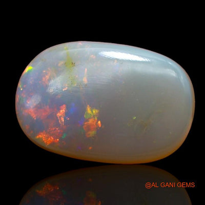 Natural Fire Opal Gemstone 7.00 Cts Loose Oval Cabochon From Australia 16x10x5 mm A-984