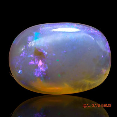 7.10 Cts Natural Australian Fire Opal Loose Gemstone Oval Cabochon 17x12x4 mm A-985