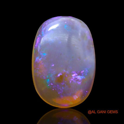 7.10 Cts Natural Australian Fire Opal Loose Gemstone Oval Cabochon 17x12x4 mm A-985