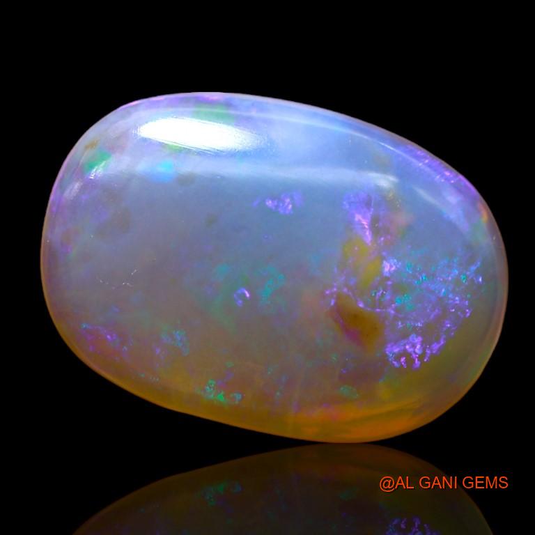 7.10 Cts Natural Australian Fire Opal Loose Gemstone Oval Cabochon 17x12x4 mm A-985