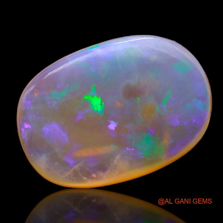 7.10 Cts Natural Australian Fire Opal Loose Gemstone Oval Cabochon 17x12x4 mm A-985