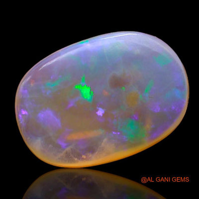 7.10 Cts Natural Australian Fire Opal Loose Gemstone Oval Cabochon 17x12x4 mm A-985