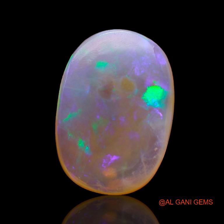 7.10 Cts Natural Australian Fire Opal Loose Gemstone Oval Cabochon 17x12x4 mm A-985