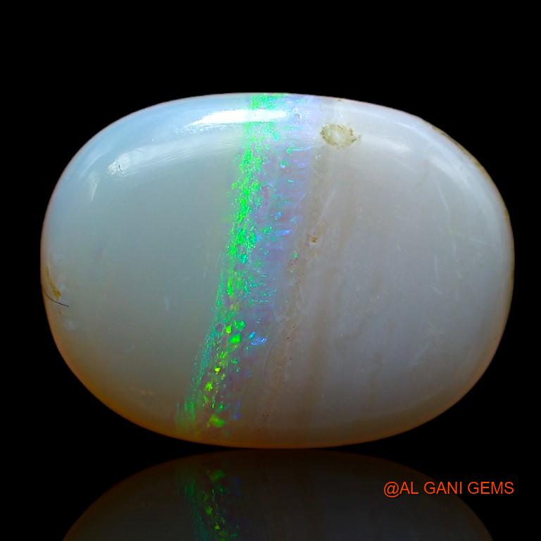 10.80 Cts Unheated Australian Fire Opal Loose Gemstone Oval Cabochon Natural 18x14x6 mm A-986