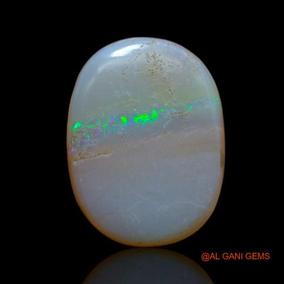 10.80 Cts Unheated Australian Fire Opal Loose Gemstone Oval Cabochon Natural 18x14x6 mm A-986