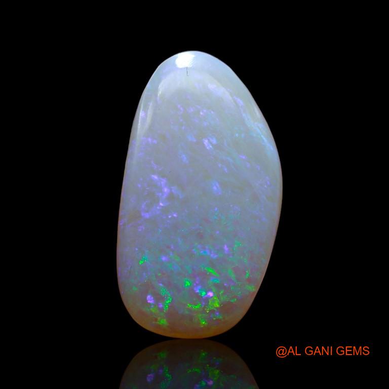 Natural Untreated Fire Opal Loose Gemstone Fancy Cabochon From Australia 9.60 Cts 19x11x6 mm A-987
