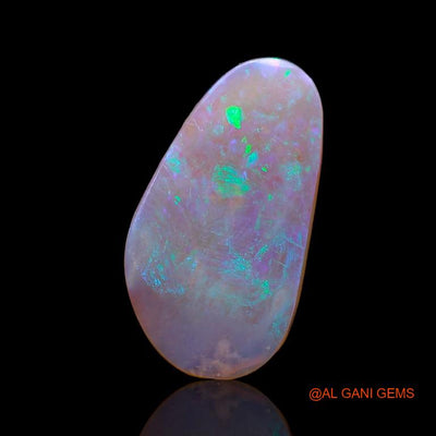 3.70 Cts Unheated Australian Fire Opal Loose Gemstone Fancy Cabochon Natural 19x10x2 mm A-988