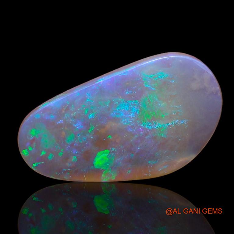 3.70 Cts Unheated Australian Fire Opal Loose Gemstone Fancy Cabochon Natural 19x10x2 mm A-988