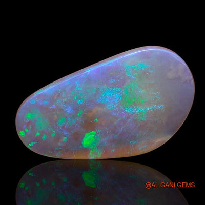 3.70 Cts Unheated Australian Fire Opal Loose Gemstone Fancy Cabochon Natural 19x10x2 mm A-988