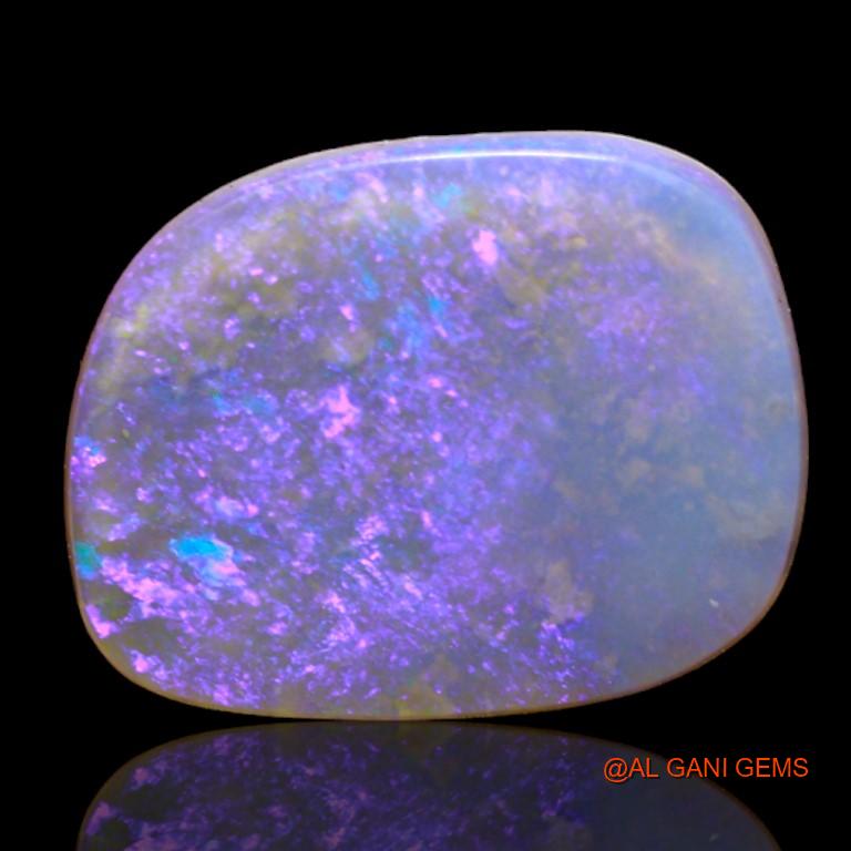 5.70 Cts Natural Australian Fire Opal Loose Gemstone Fancy Cabochon 17x13x3 mm A-989