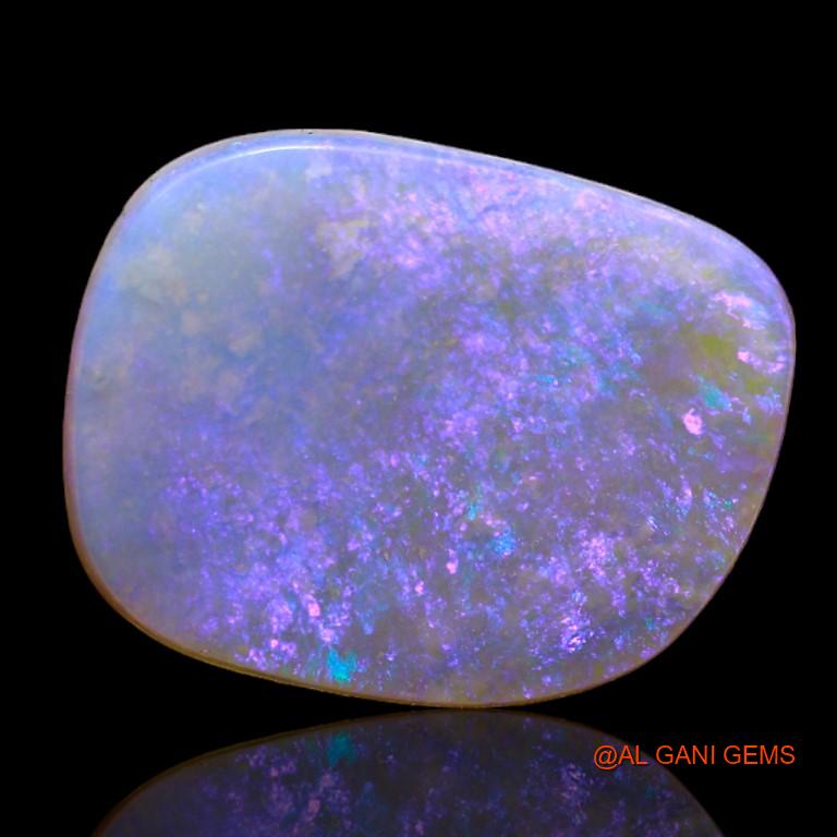5.70 Cts Natural Australian Fire Opal Loose Gemstone Fancy Cabochon 17x13x3 mm A-989