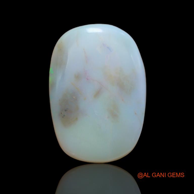 Natural Untreated Fire Opal Loose Gemstone Fancy Cabochon From Australia 14.30 Cts 23x16x4 mm A-98