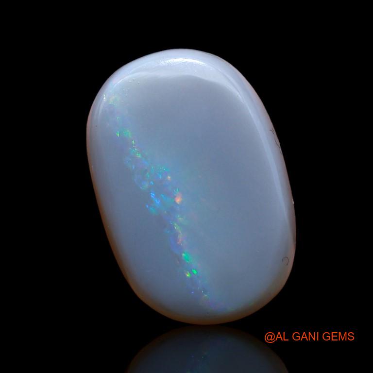 8.80 Cts Natural Australian Fire Opal Loose Gemstone Oval Cabochon 17x12x5 mm A-991