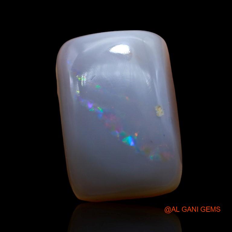 13.25 Cts Unheated Australian Fire Opal Loose Gemstone Square Cabochon Natural 17x12x7 mm A-994
