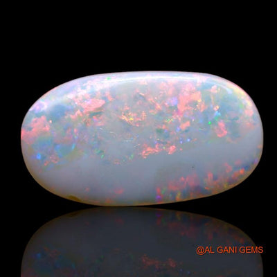 3.85 Cts Natural Australian Fire Opal Loose Gemstone Oval Cabochon 18x10x2 mm A-996