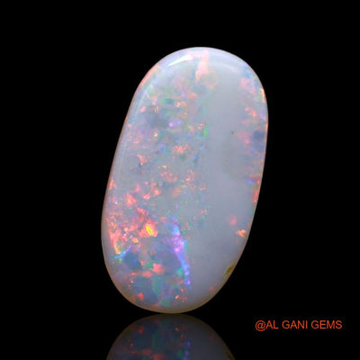 3.85 Cts Natural Australian Fire Opal Loose Gemstone Oval Cabochon 18x10x2 mm A-996