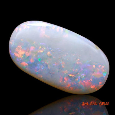 3.85 Cts Natural Australian Fire Opal Loose Gemstone Oval Cabochon 18x10x2 mm A-996