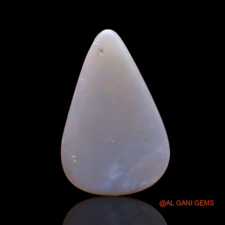 3.20 Cts Unheated Australian Fire Opal Loose Gemstone Pear Cabochon Natural 18x11x2 mm A-999