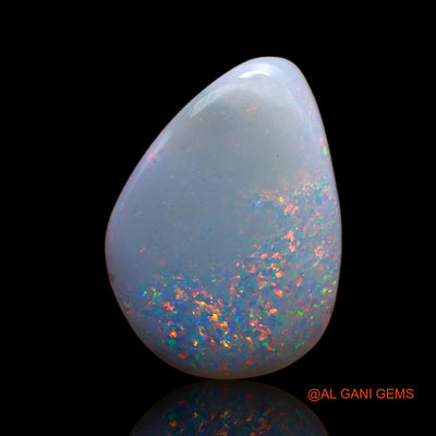 5.30 Cts Natural Australian Fire Opal Loose Gemstone Pear Cabochon 17x12x3 mm AB-100