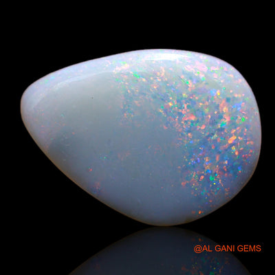 5.30 Cts Natural Australian Fire Opal Loose Gemstone Pear Cabochon 17x12x3 mm AB-100