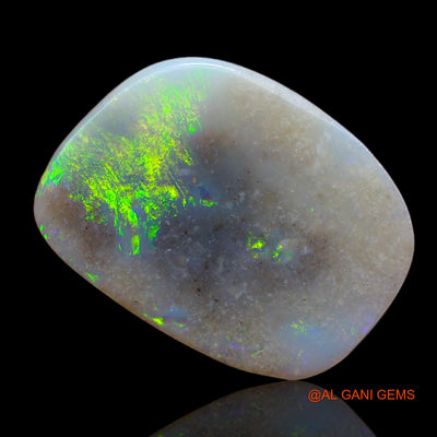 6.10 Cts Natural Australian Fire Opal Loose Gemstone Fancy Cabochon 18x13x3 mm AB-101