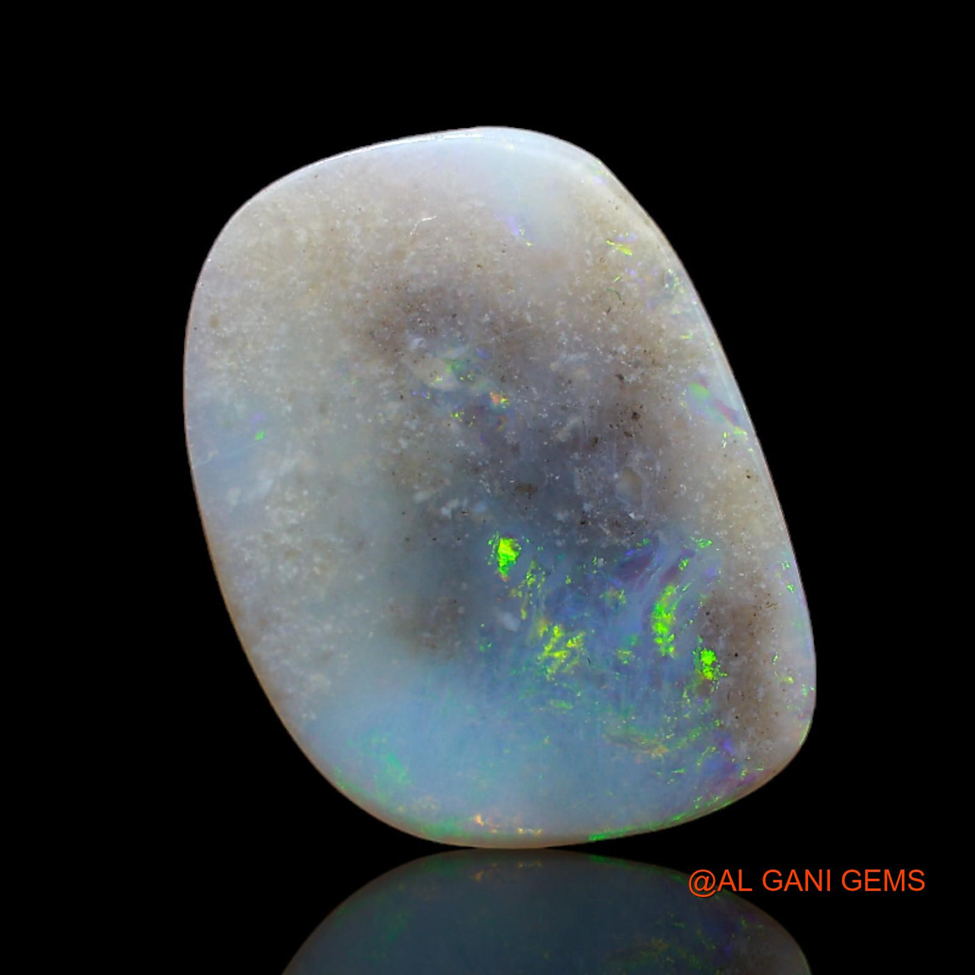 6.10 Cts Natural Australian Fire Opal Loose Gemstone Fancy Cabochon 18x13x3 mm AB-101