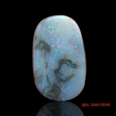 10.50 Cts Natural Australian Fire Opal Loose Gemstone Oval Cabochon 18x11x6 mm AB-103