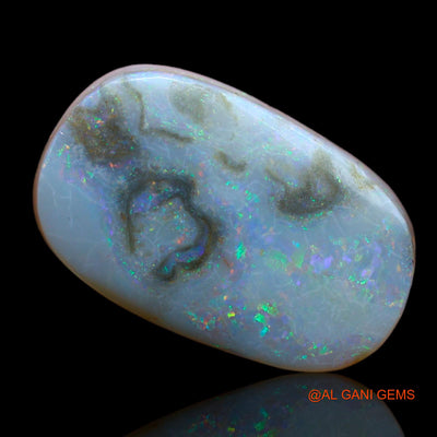 10.50 Cts Natural Australian Fire Opal Loose Gemstone Oval Cabochon 18x11x6 mm AB-103