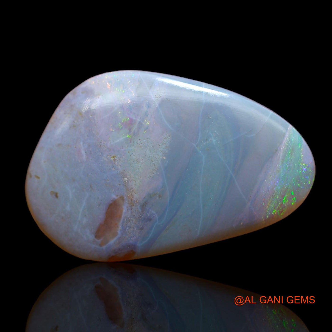 5.80 Cts Natural Australian Fire Opal Fancy Cabochon Loose Gemstone For Jewelry 22x14x2 mm AB-105