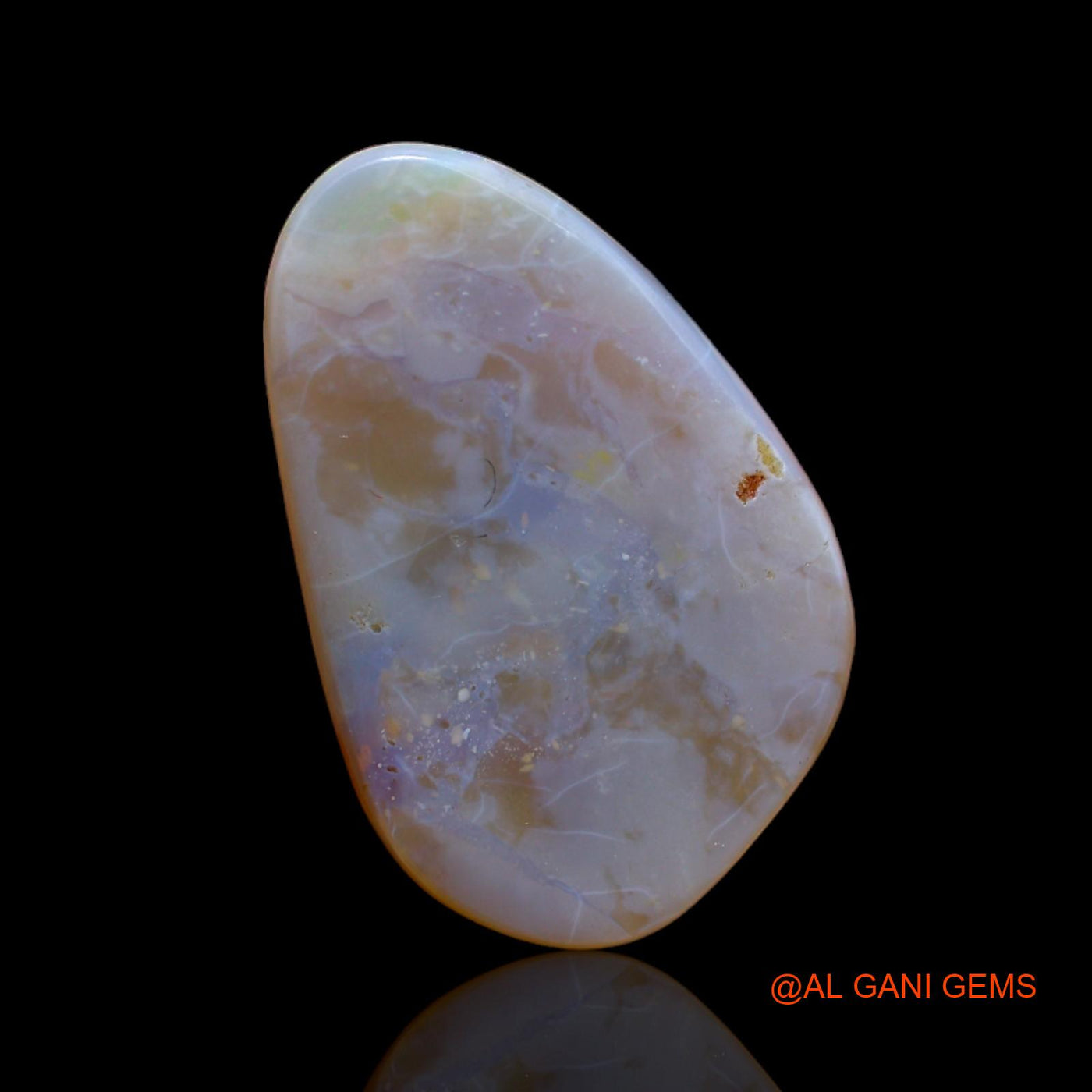 5.80 Cts Natural Australian Fire Opal Fancy Cabochon Loose Gemstone For Jewelry 22x14x2 mm AB-105