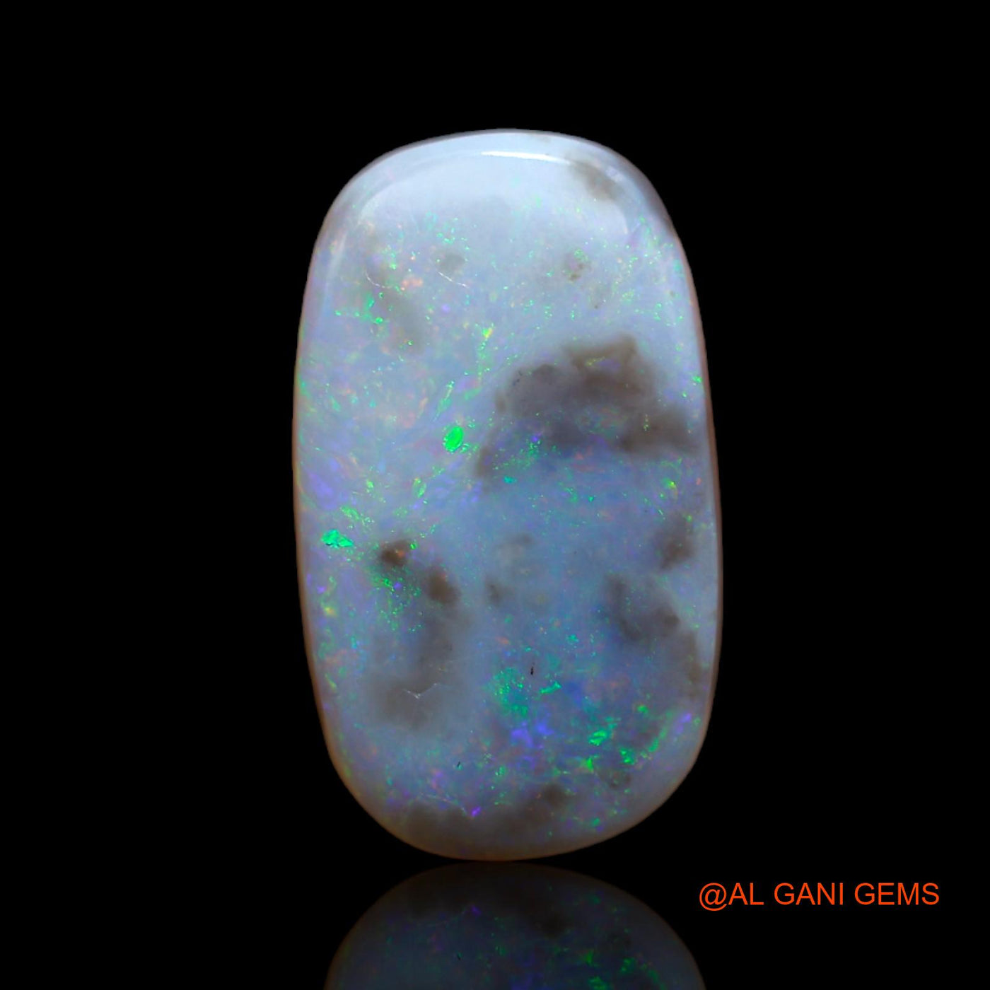 7.70 Cts Unheated Australian Fire Opal Loose Gemstone Oval Cabochon Natural 19x11x5 mm AB-107