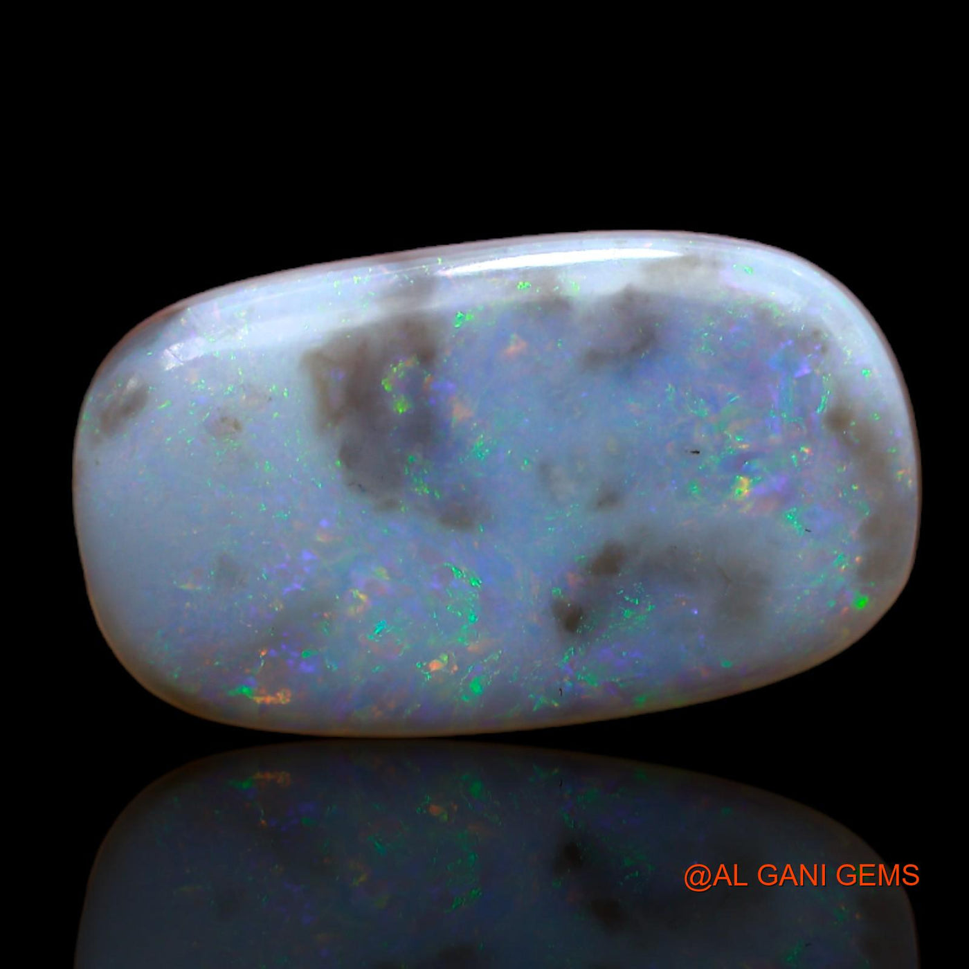 7.70 Cts Unheated Australian Fire Opal Loose Gemstone Oval Cabochon Natural 19x11x5 mm AB-107