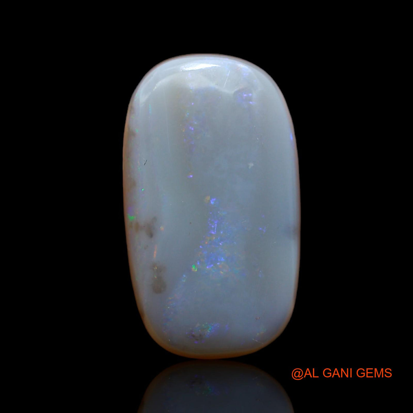 7.70 Cts Unheated Australian Fire Opal Loose Gemstone Oval Cabochon Natural 19x11x5 mm AB-107