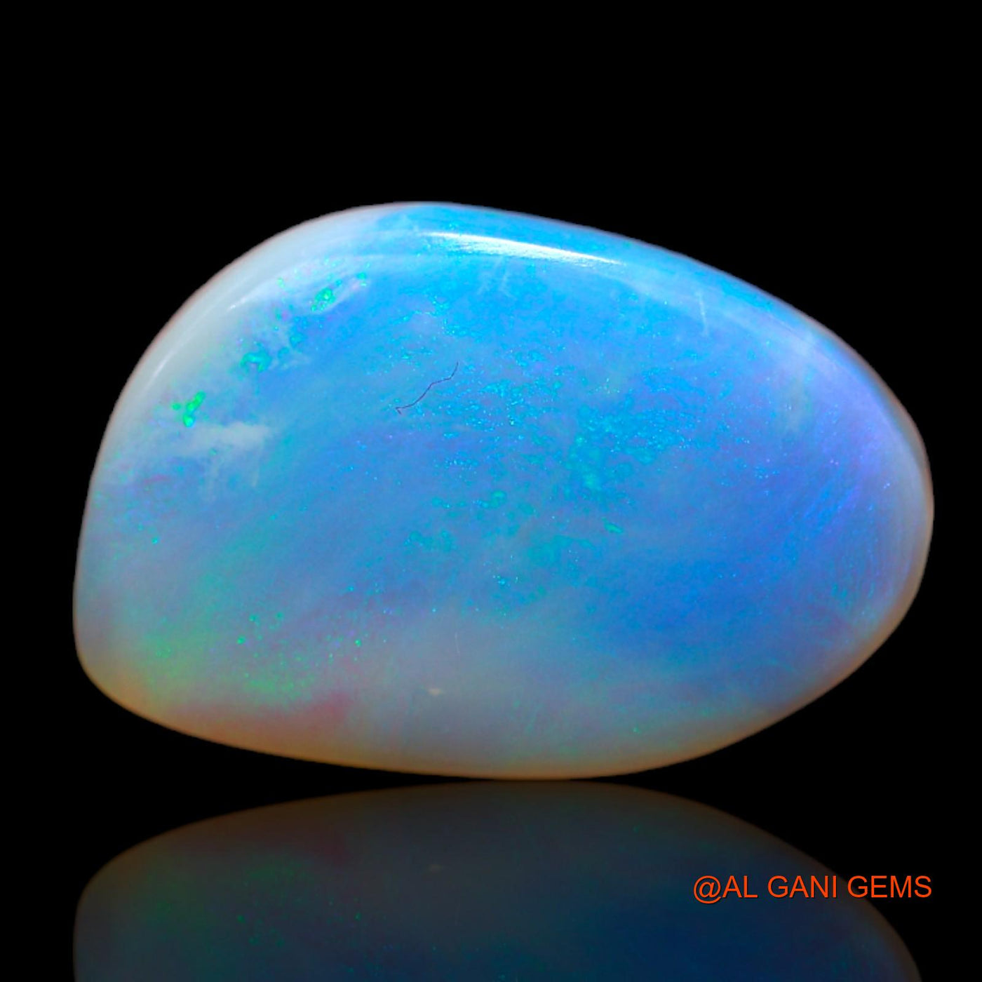 6.35 Cts Natural Australian Fire Opal Loose Gemstone Fancy Cabochon 17x11x4 mm AB-109