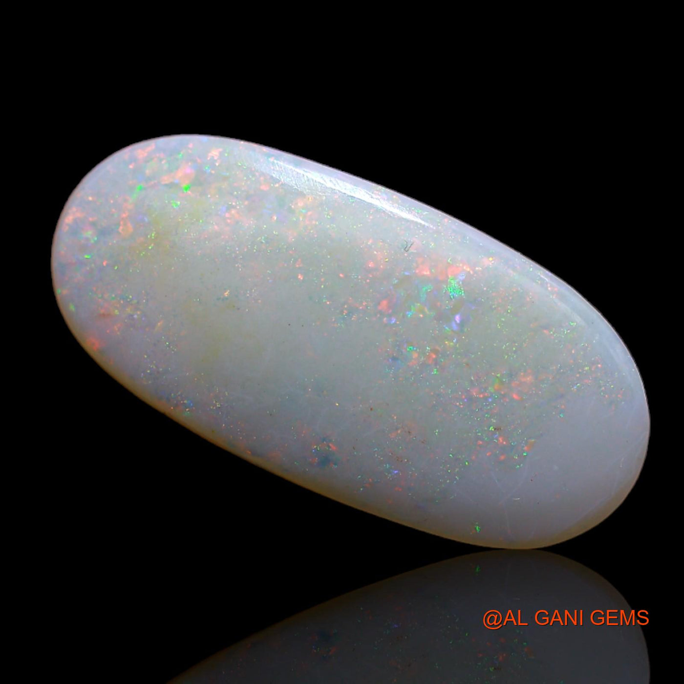 4.05 Cts Natural Australian Fire Opal Oval Cabochon Loose Gemstone For Jewelry 20x10x3 mm AB-110