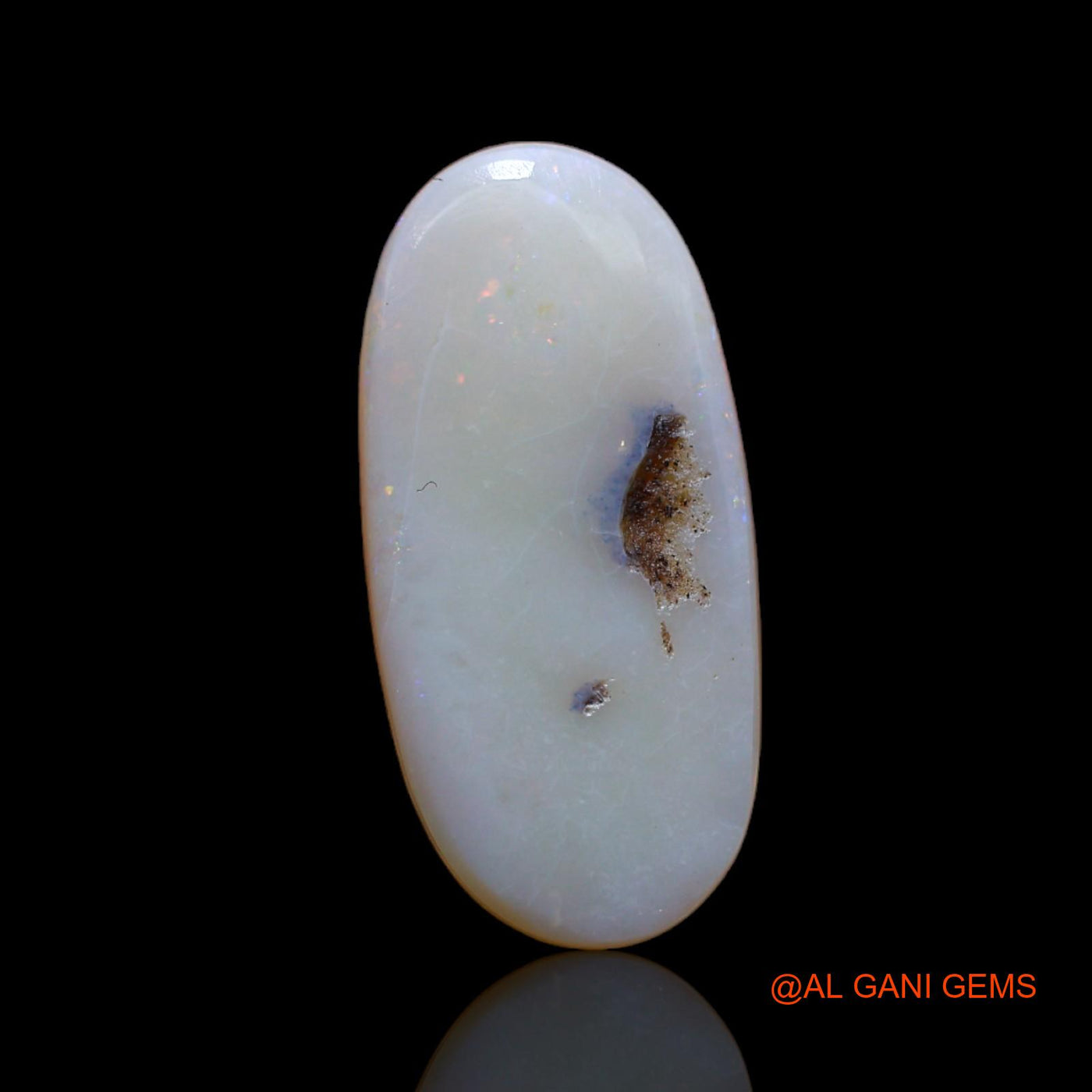 4.05 Cts Natural Australian Fire Opal Oval Cabochon Loose Gemstone For Jewelry 20x10x3 mm AB-110