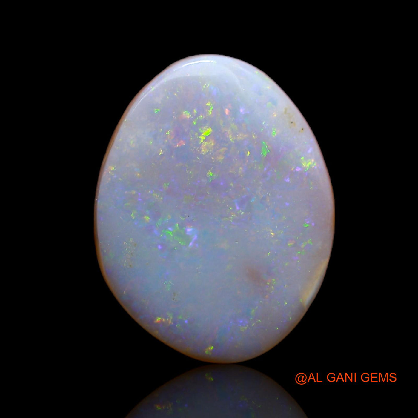 Natural Untreated Fire Opal Loose Gemstone Fancy Cabochon From Australia 7.10 Cts 13x12x4 mm AB-111