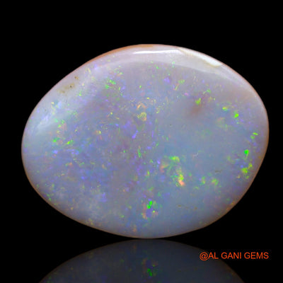 Natural Untreated Fire Opal Loose Gemstone Fancy Cabochon From Australia 7.10 Cts 13x12x4 mm AB-111