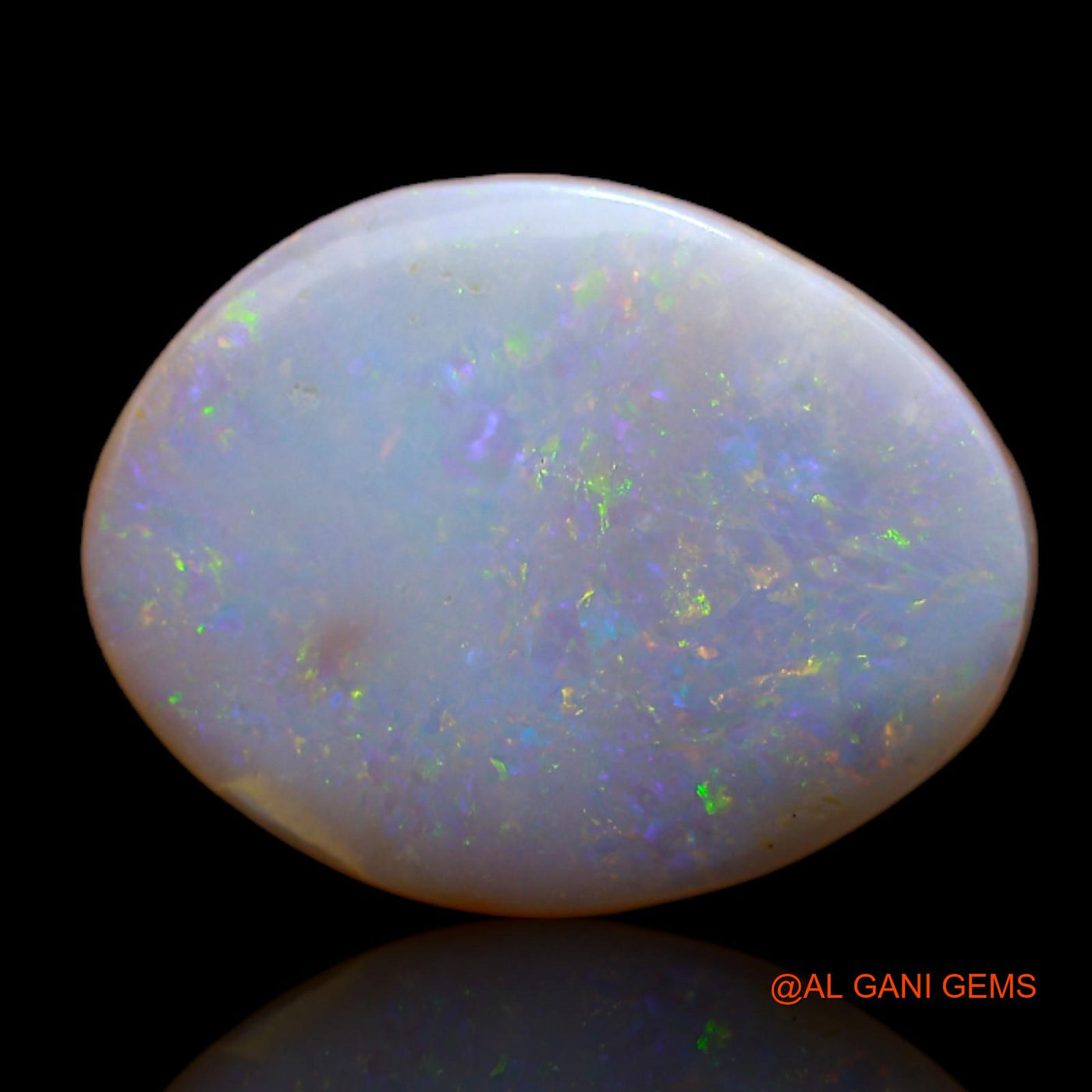 Natural Untreated Fire Opal Loose Gemstone Fancy Cabochon From Australia 7.10 Cts 13x12x4 mm AB-111