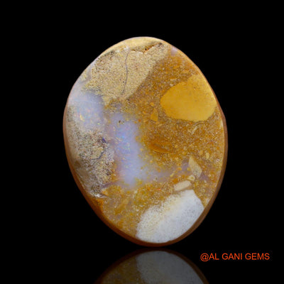 Natural Untreated Fire Opal Loose Gemstone Fancy Cabochon From Australia 7.10 Cts 13x12x4 mm AB-111