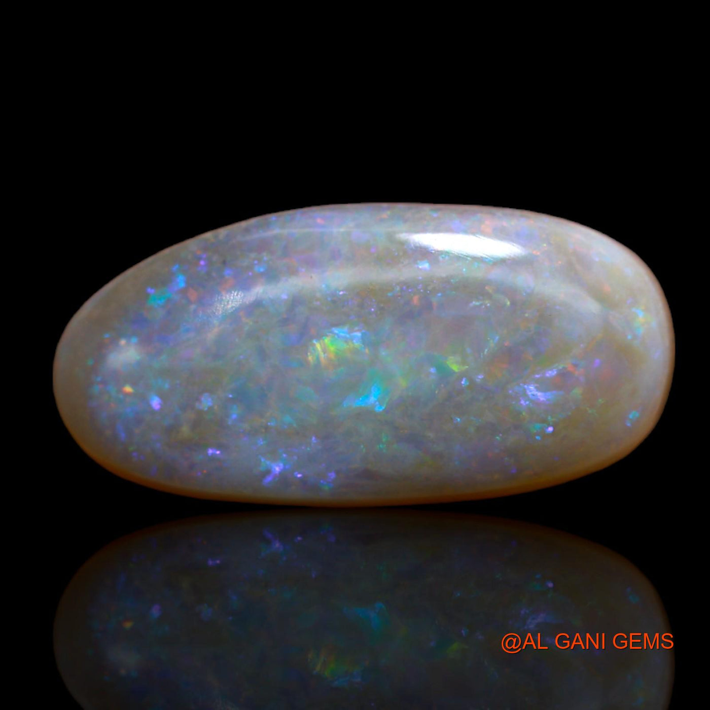 8.65 Cts Unheated Australian Fire Opal Loose Gemstone Fancy Cabochon Natural 20x10x5 mm AB-113