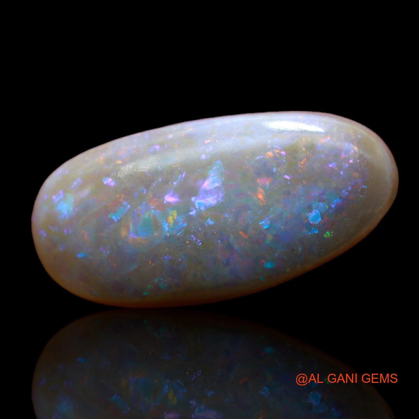 8.65 Cts Unheated Australian Fire Opal Loose Gemstone Fancy Cabochon Natural 20x10x5 mm AB-113