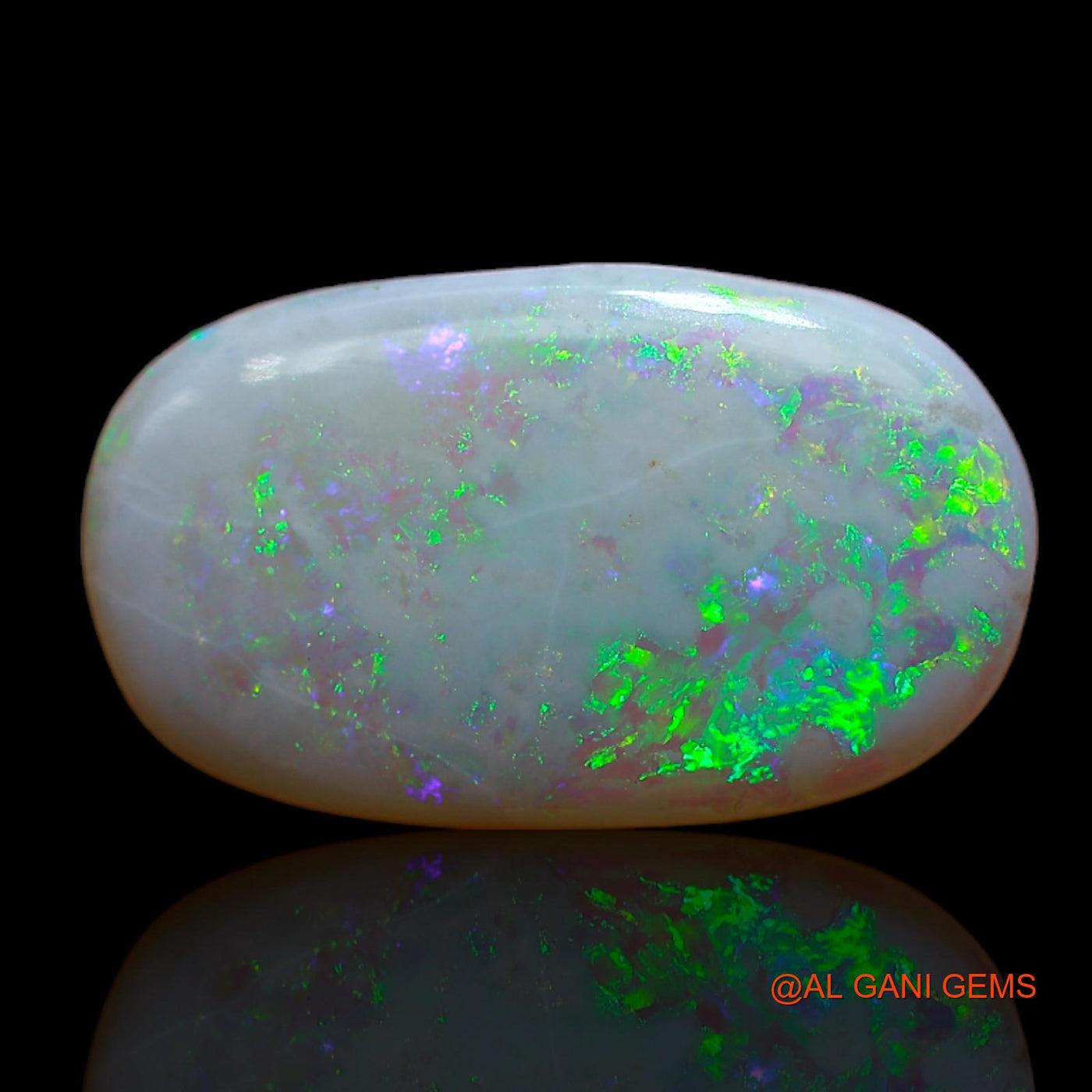 4.40 Cts Natural Australian Fire Opal Loose Gemstone Oval Cabochon 18x10x3 mm AB-114