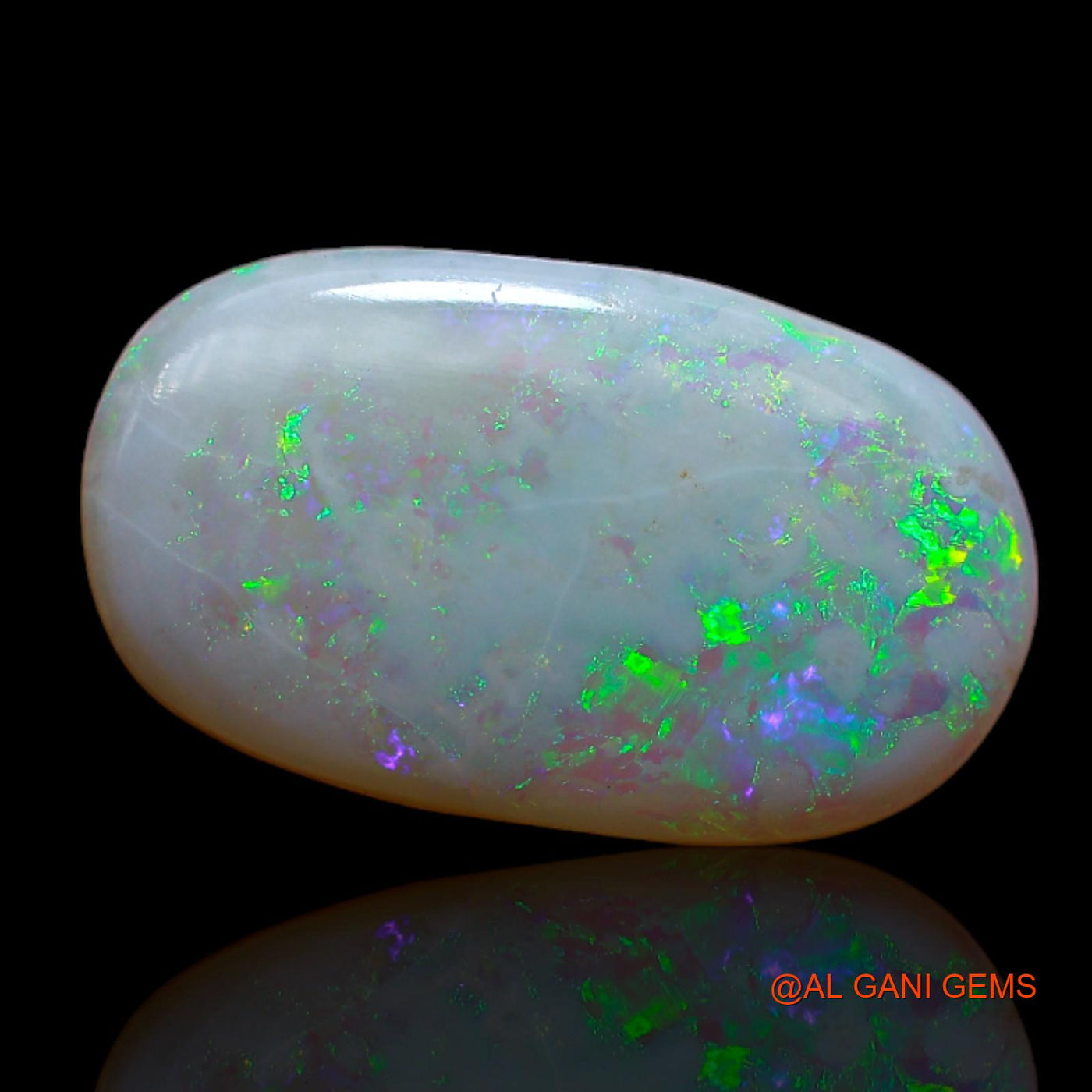 4.40 Cts Natural Australian Fire Opal Loose Gemstone Oval Cabochon 18x10x3 mm AB-114